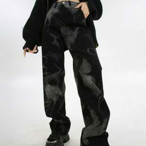 Y2K & 90s Fashion Wonder Haze Straight Leg Jeans - Retro, Grunge, and Hip Hop Style