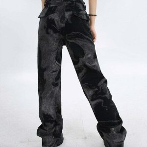 Y2K & 90s Fashion Wonder Haze Straight Leg Jeans - Retro, Grunge, and Hip Hop Style