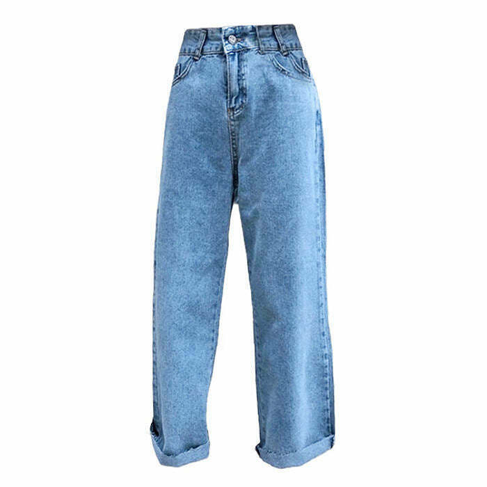 Y2K & 90s Fashion: Young & Single Crop Jeans - Perfect for Grunge, Retro, and Summer Out