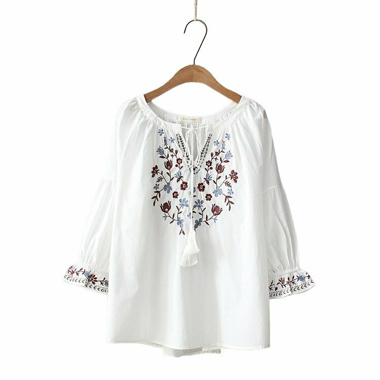 Y2K Bohemian Flare Sleeve Blouse - Retro 90s Grunge, Summer Party & Club Outfit