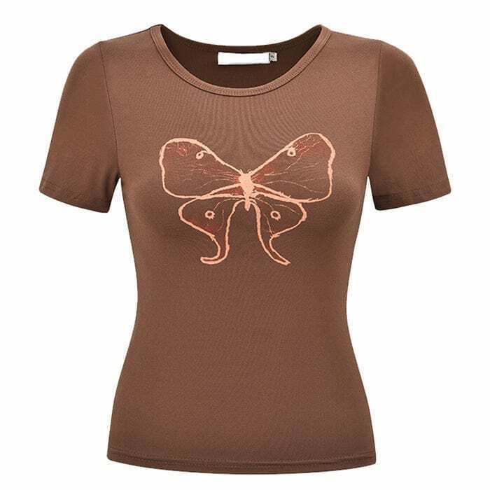 Y2K Butterfly Aesthetic Top - 90s Grunge, Retro Summer, Pastel Goth, Y2K Party