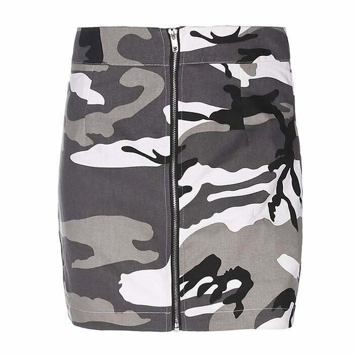 Y2K Camo Skirt - Retro 90s Grunge, Summer Y2K Outfits, Y2K