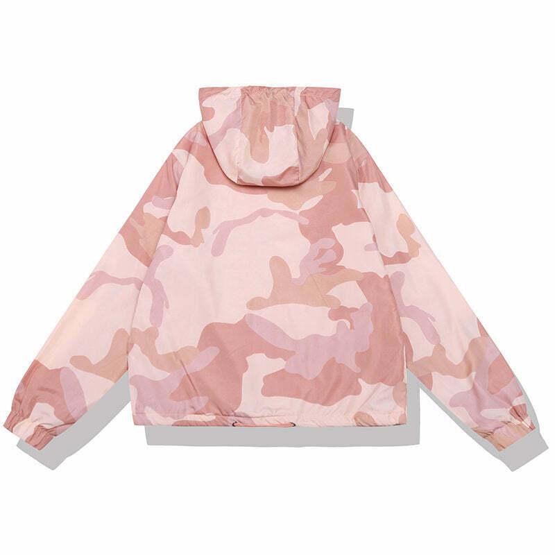 Y2K Candy Camo Jacket - Retro 90s Grunge, Summer Outfits, Y2K Party & Club