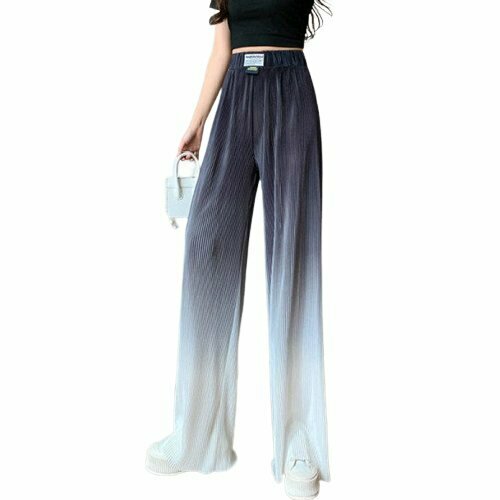 Y2K Casual Gradient Pants - Retro 90s Grunge Summer Outfit, Y2K Fashion, Pastel Goth Style