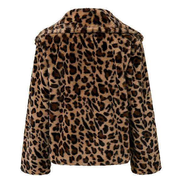 Y2K Faux Fur Jacket - Retro 90s Grunge, Summer Outfits, Party & Club Fashion