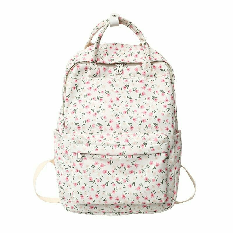 Y2K Floral Print Backpack - Perfect for 90s Grunge, Retro, and Summer Y2K Outfits