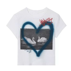 Y2K Graffiti T-Shirt - Retro 90s Fashion, Grunge, Summer Outfits, Y2K Club