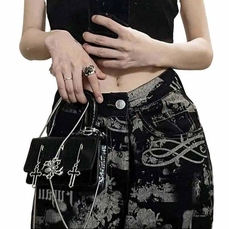 Y2K Grunge Aesthetic Pants - 90s Fashion, Retro Style, Summer Outfits, Y2K Club