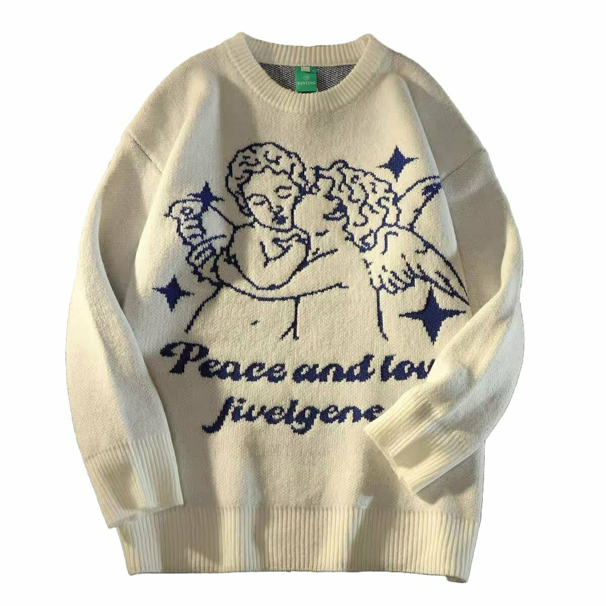 Y2K Grunge Angelcore Retro Sweater - 90s Fashion, Y2K Summer Outfits, Pastel