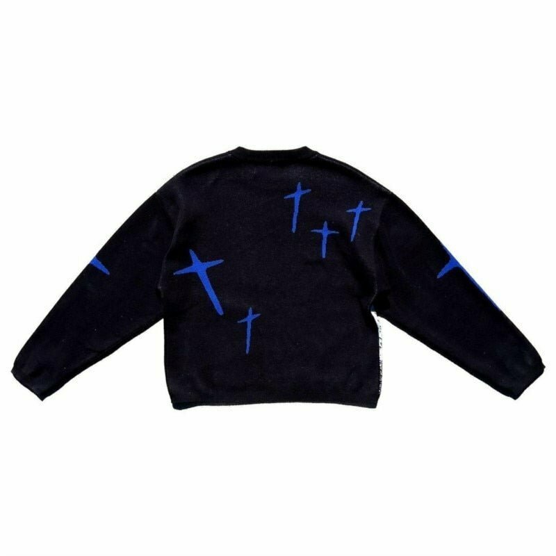 Y2K Grunge Anime Sweater - Retro 90s Fashion, Pastel Goth, Y2K Summer Outfits