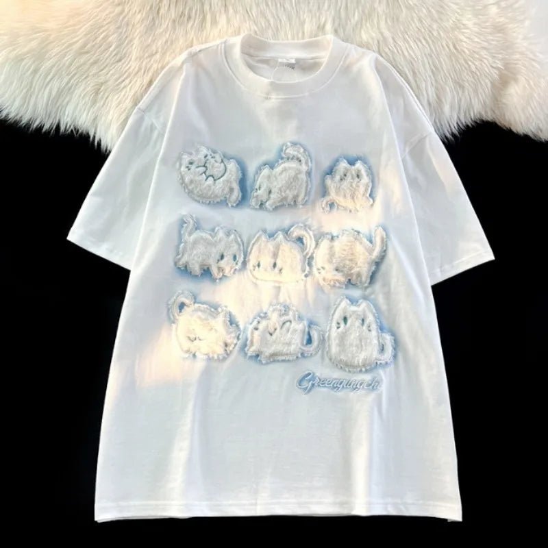 Y2K Grunge Baby Tees | Retro 90s Fashion | Gothic Y2K Summer Outfits | Plush Rabbit