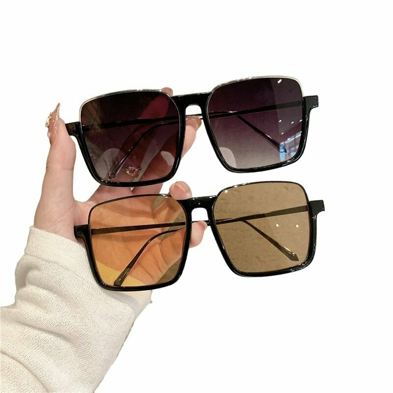 Y2K Grunge Baddie Metal Square Sunglasses - Retro 90s Hip Hop Fashion & Summer Outfits