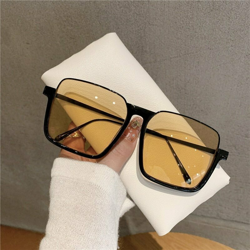 Y2K Grunge Baddie Metal Square Sunglasses - Retro 90s Hip Hop Fashion & Summer Outfits