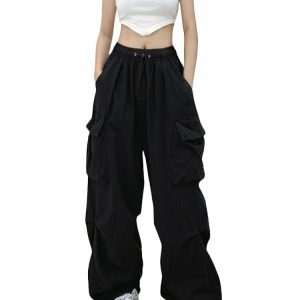 Y2K Grunge Baggy Cargo Pants - Retro 90s Fashion, Summer Outfits, and Hip Hop Style