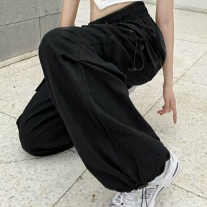 Y2K Grunge Baggy Cargo Pants - Retro 90s Fashion, Summer Outfits, and Hip Hop Style