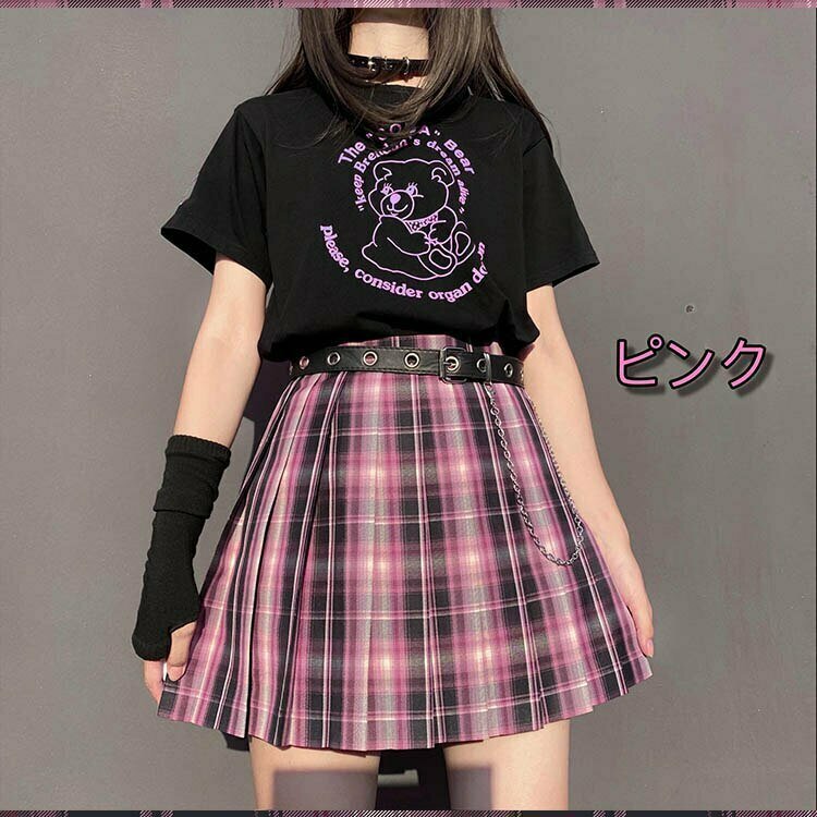 Y2K Grunge Bear Print Aesthetic T-Shirt - Retro 90s Summer Outfit, Pastel Goth Style