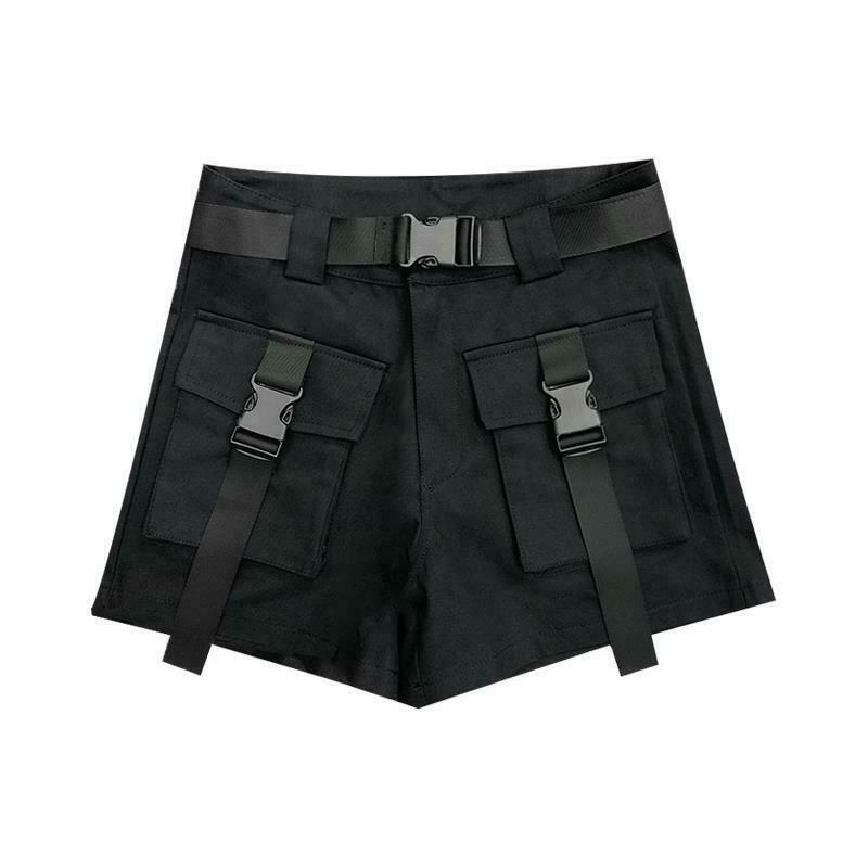 Y2K Grunge Cargo Shorts - Retro 90s Summer Outfit, Edgy Y2K Fashion for Women