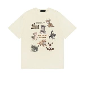 Y2K Grunge Cat Save World Cartoon T-Shirt - Retro 90s Summer Outfit, Pastel Goth Style