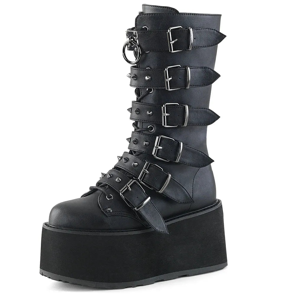 Y2K Grunge Chunky Platform Boots - Retro 90s Fashion, Gothic Y2K, Summer Y2K