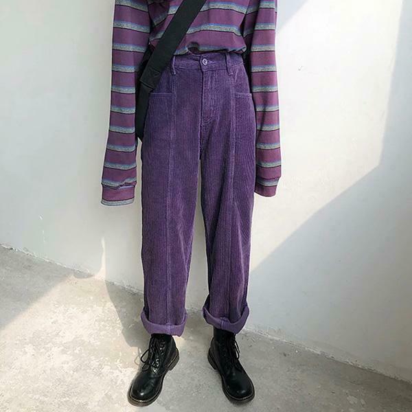 Y2K Grunge Corduroy Pants - Retro 90s Fashion, Summer Outfits, and Party Looks