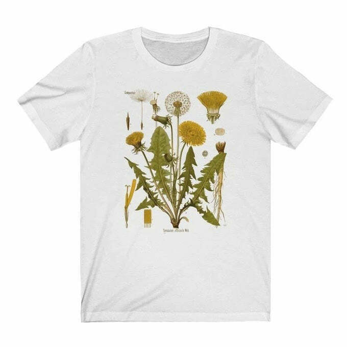 Y2K Grunge Dandelion T-Shirt - Retro 90s Summer Outfit, Pastel Goth, Y2K