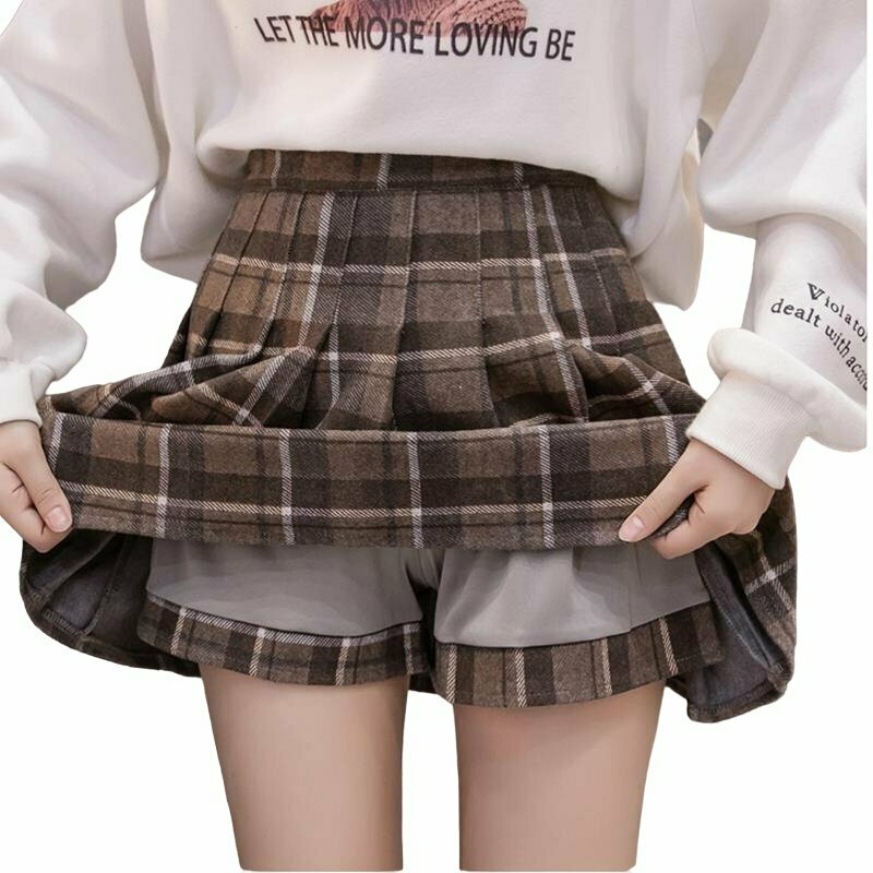 Y2K Grunge Dark Academia Autumn Skirt - Retro 90s Fashion, Summer Y2K Outfits, Gothic