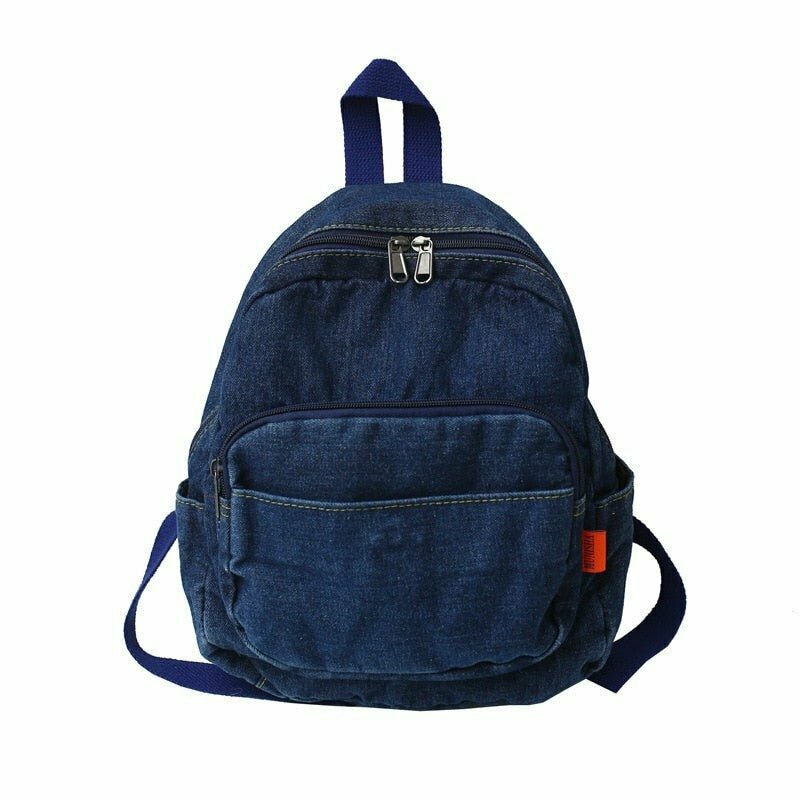 Y2K Grunge Denim Backpack - Perfect for 90s and Y2K Summer Outfits, Retro Style