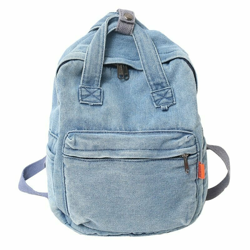 Y2K Grunge Denim Backpack - Perfect for 90s Summer Outfits, Retro Y2K Fashion, and Club