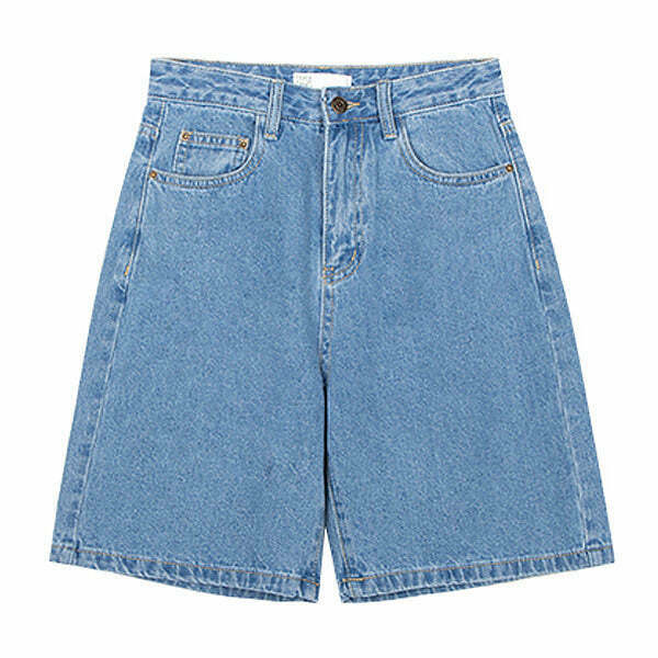 Y2K Grunge Denim Patch Shorts - 90s Retro Summer Outfit, Y2K Fashion, Baby Tees,