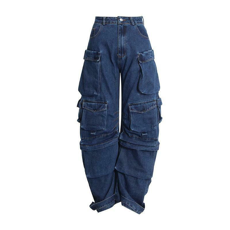 Y2K Grunge Distressed Wash Cargo Pants - Retro 90s Fashion, Summer Y2K Outfits