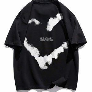 Y2K Grunge Dreamcore Oversize Graphic T-Shirt - Retro 90s Fashion, Summer Y2K Outfits