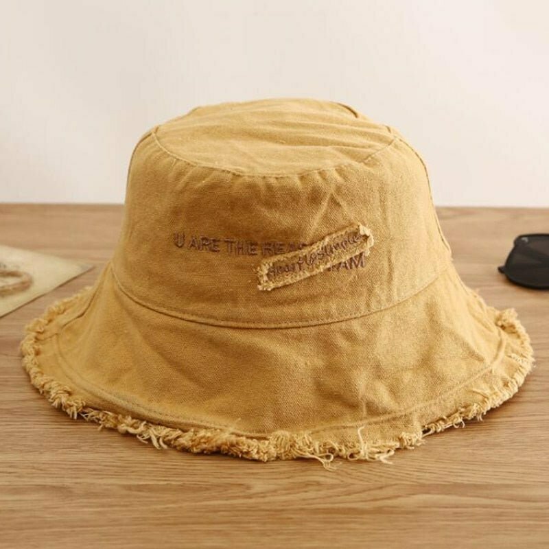 Y2K Grunge Fisherman Bucket Hat - 90s Retro Summer Fashion, Pastel Goth, Hip Hop Style