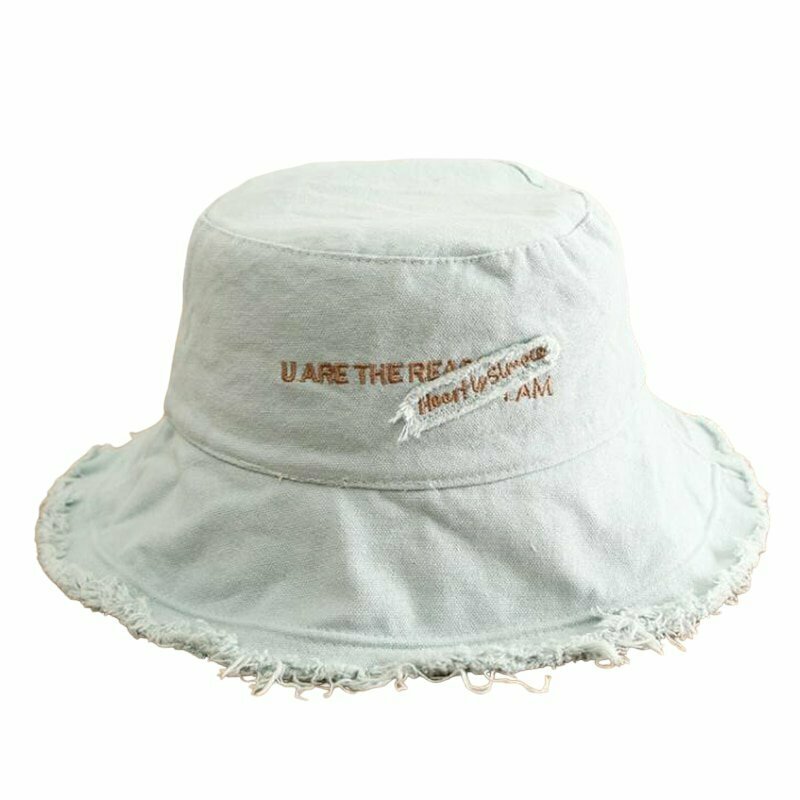 Y2K Grunge Fisherman Bucket Hat - 90s Retro Summer Fashion, Pastel Goth, Hip Hop Style