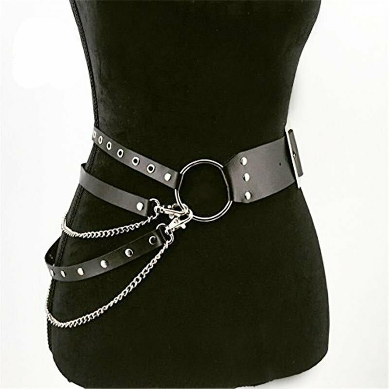 Y2K Grunge Goth Punk Belt - Retro 90s Fashion Accessory for Y2K Outfits & Summer Looks