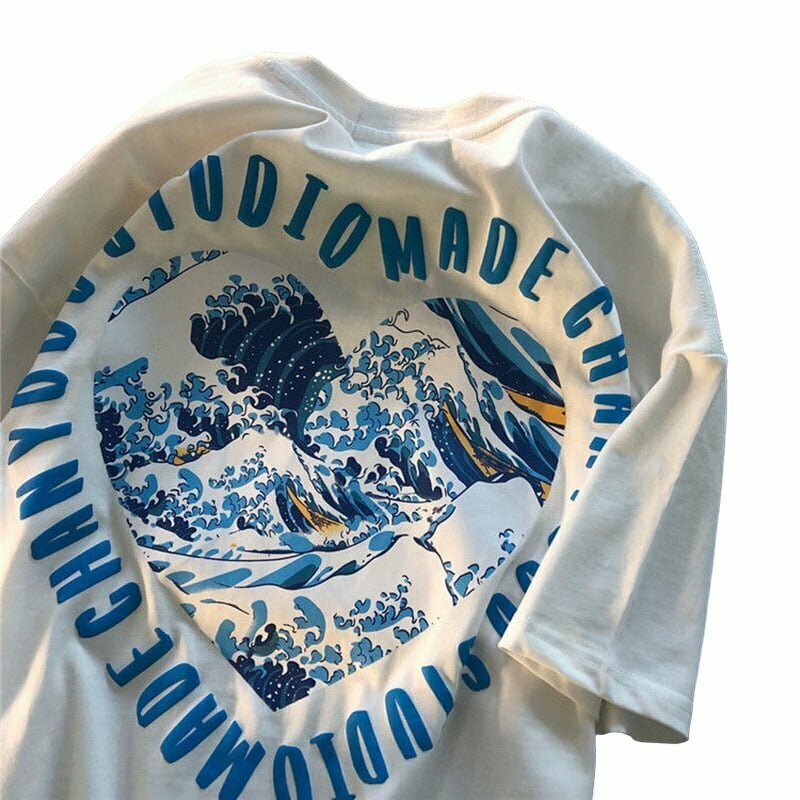 Y2K Grunge Harajuku Snow Mountain T-Shirt - Retro 90s Summer Outfit for Women