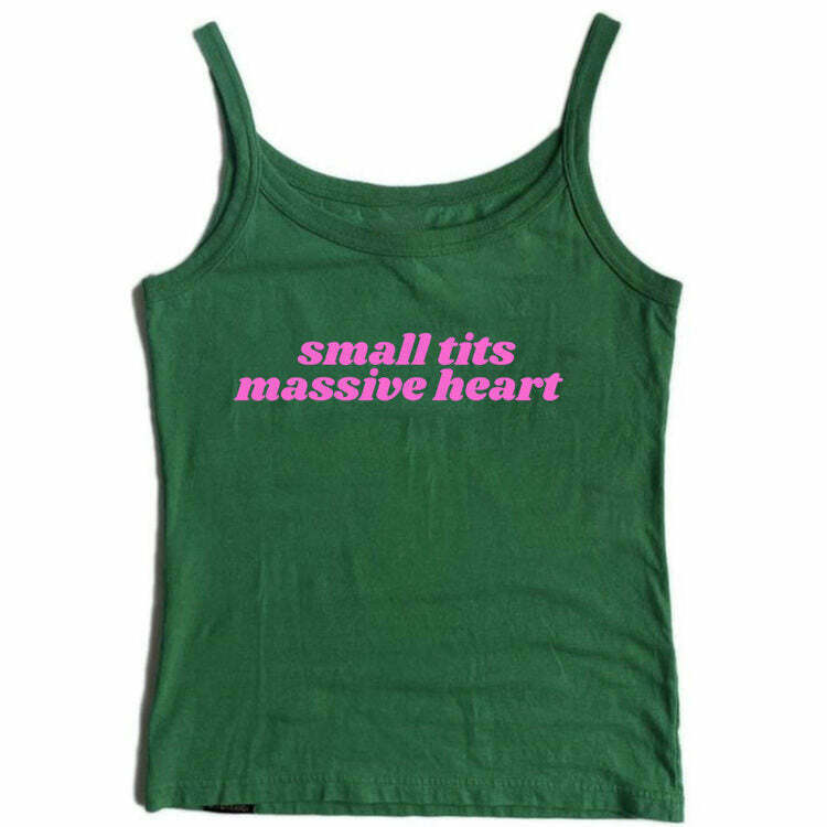 Y2K Grunge Heart Tank Top - Retro 90s Fashion, Summer Outfits, and Clubwear