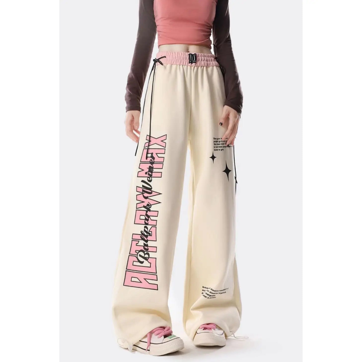 Y2K Grunge High Waist Pants - Retro 90s Hip Hop Fashion, Summer Y2K Outfits