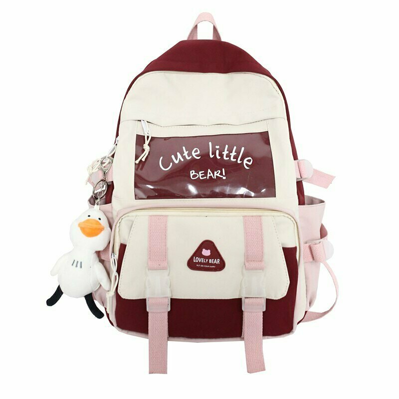 Y2K Grunge Kawaii Backpack - Retro 90s Fashion, Pastel Goth, Y2K Summer Outfits