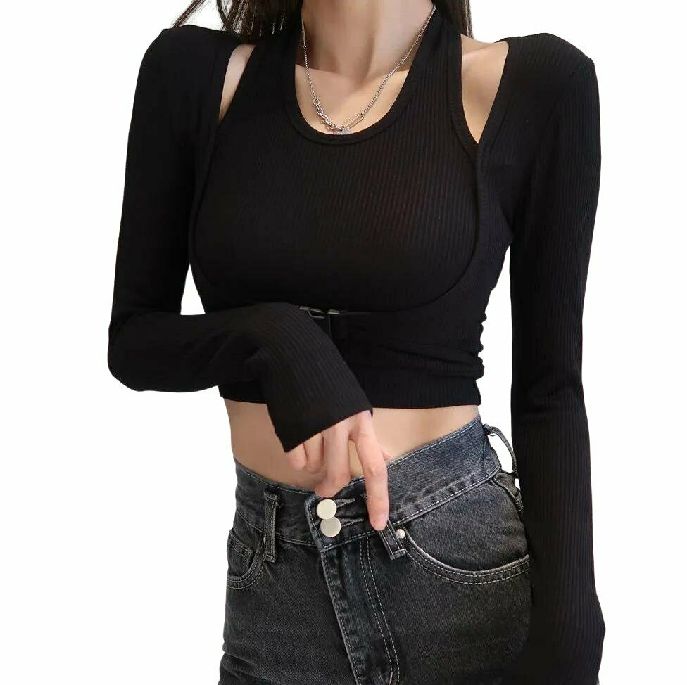 Y2K Grunge Knit Crop Top - Retro 90s Fashion, Summer Outfits, Baby Tees, and Club