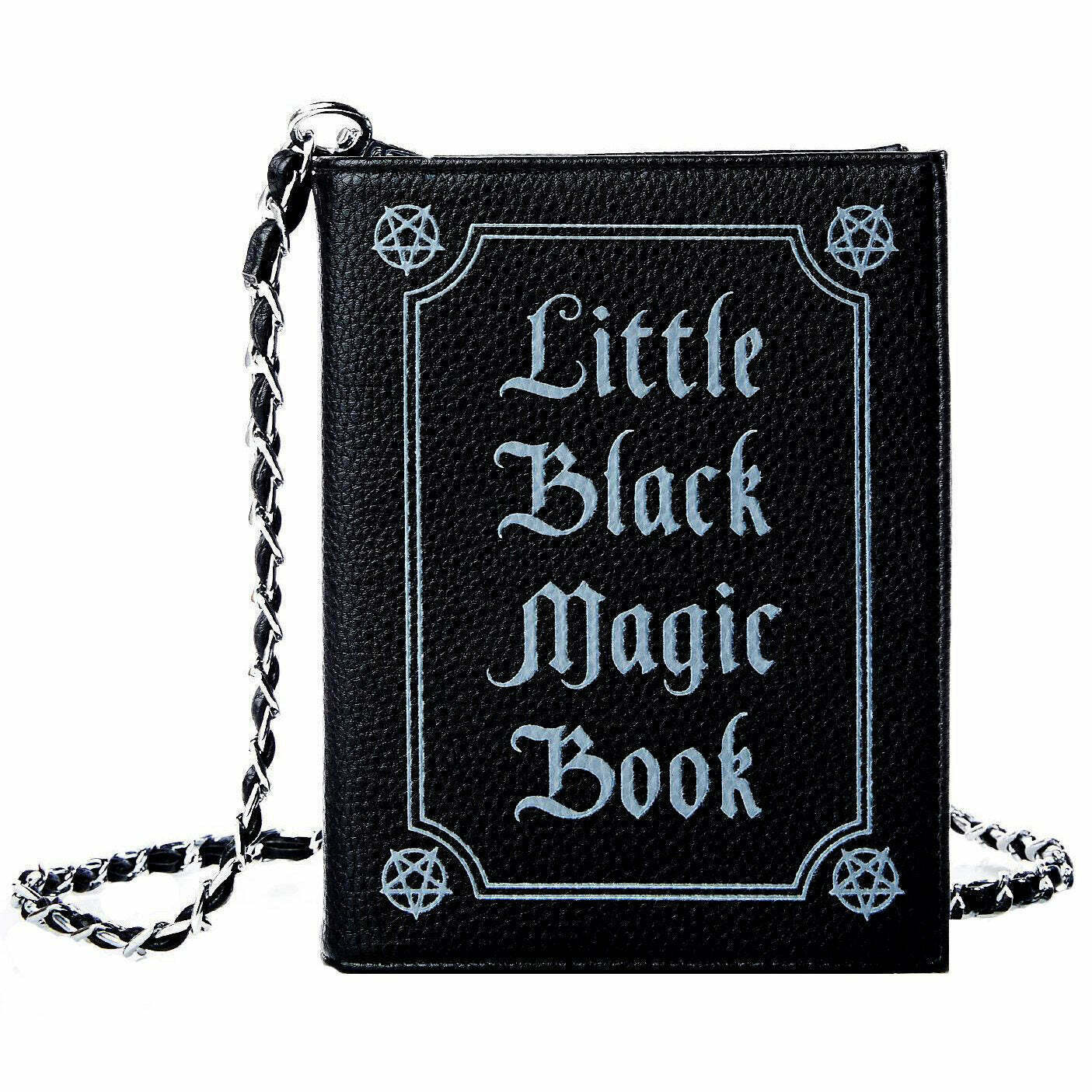 Y2K Grunge Little Black Magic Book Bag - 90s Retro Goth Fashion, Perfect for Y2K Summer