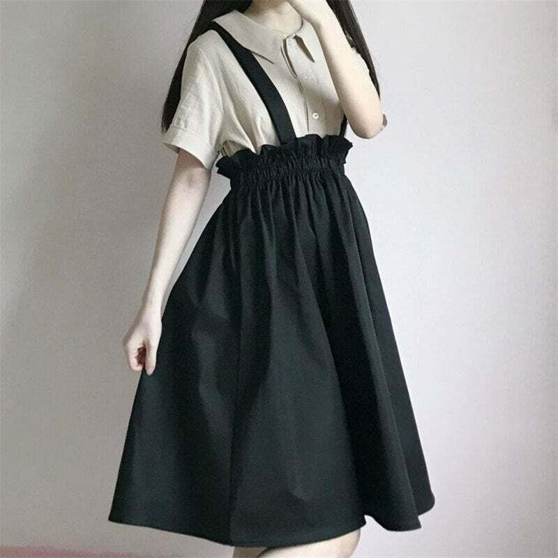 Y2K Grunge Long Skirt - Retro 90s Fashion, Summer Outfits, Pastel Goth, and Club