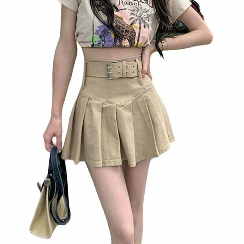 Y2K Grunge Mini Pleated Skirt - Retro 90s Fashion, Summer Outfits, and Pastel Goth