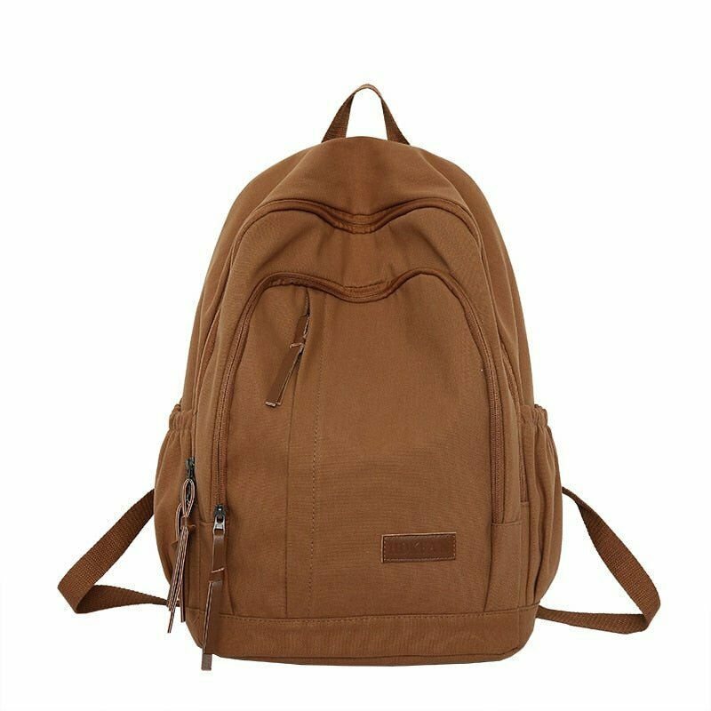 Y2K Grunge Nylon College Backpack - Retro 90s Fashion, Summer Outfits, and Party Looks