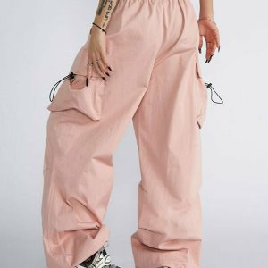 Y2K Grunge Oversize Cargo Pants - Retro 90s Fashion, Summer Y2K Outfits, Hip Hop