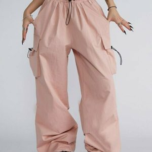 Y2K Grunge Oversize Cargo Pants - Retro 90s Fashion, Summer Y2K Outfits, Hip Hop