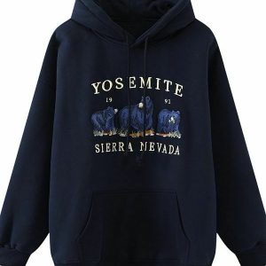 Y2K Grunge Oversize Hoodie with Animal Embroidery - Perfect for 90s and Y2K Summer Outfits