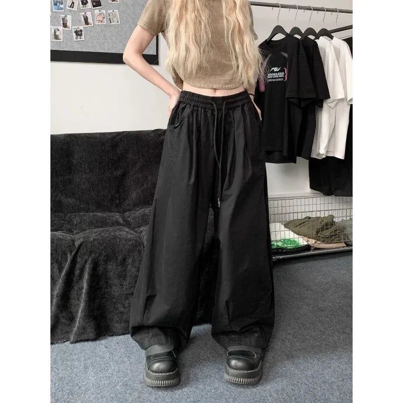 Y2K Grunge Oversized Baggy Cargo Pants - 90s Retro Summer Outfit, Y2K Fashion Essentials