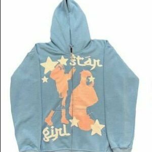 Y2K Grunge Oversized Retro Print Zip Hoodie - 90s Fashion, Summer Outfits, and Clubwear