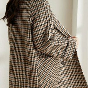 Y2K Grunge Plaid Coat - Retro 90s Fashion, Summer Outfits, and Party Looks