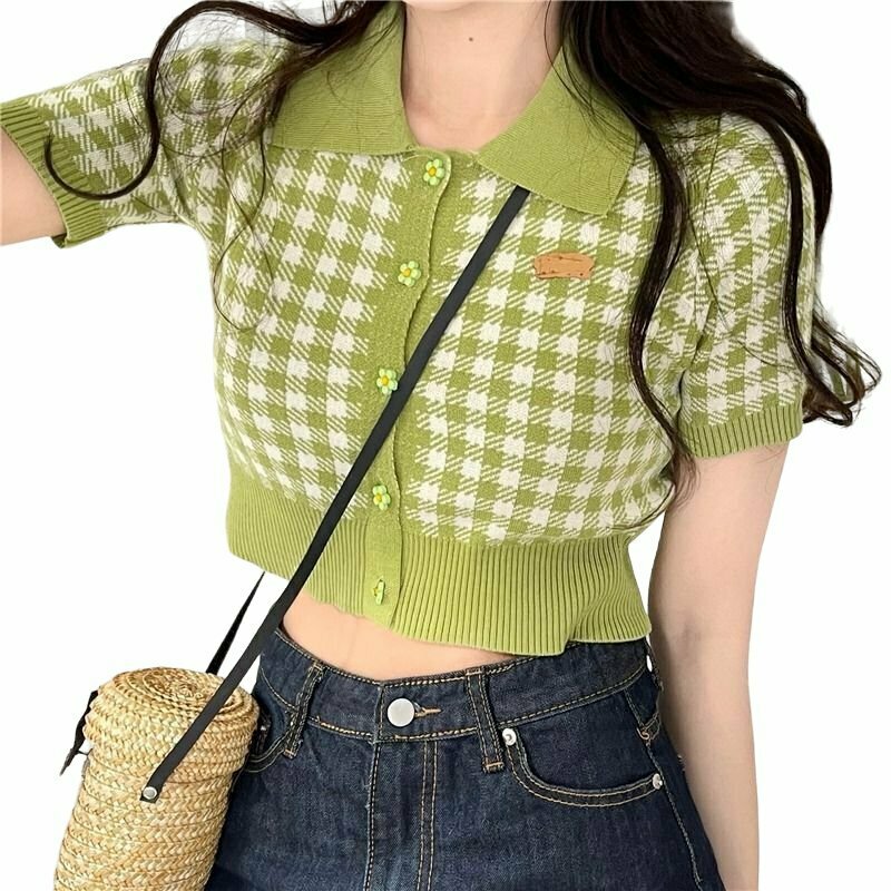 Y2K Grunge Plaid Crop Top - Retro 90s Fashion, Summer Outfits, and Party Looks